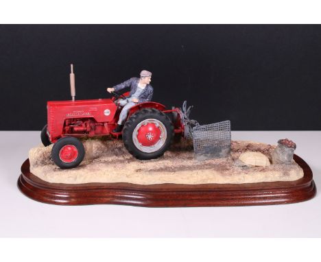 Border Fine Arts 'Lifting the Pinks' (International B250 Tractor) Limited edition no. 735 of 1750 pieces with COA 