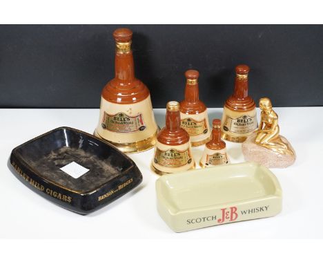 Group of breweriana items to include J&amp;B Scotch whisky and Hamlet Mild Cigars ashtrays, Carlsberg Danish Lager Mermaid fi