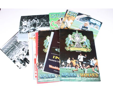 1981 FA Cup Final - Manchester City v Tottenham Hotspur - signed photos, programmes and press articles