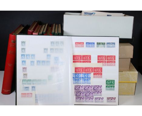 Collection of Great British stamps to include 19th Century Victorian stamps including penny lilac and half penny examples, Ed