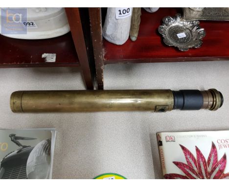 VICTORIAN BRASS TELESCOPE ROSS OF LONDON 