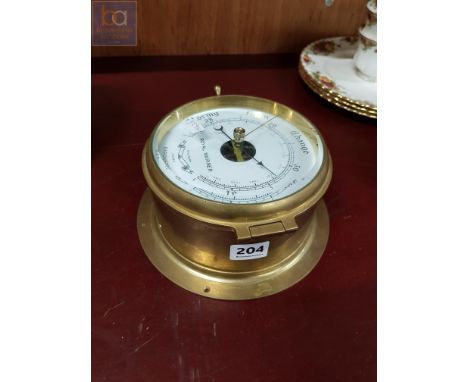 BRASS CASED SHIPS COMPASS 