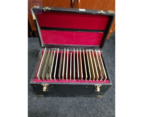 BOX OF LARGE CINE CAMERA FILTERS 