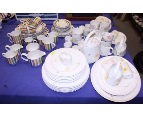 A 1960s Midwinter "Mexicana" part combination service, designed by Jessie Tait, thirty-five pieces approx, a Midwinter Stylec