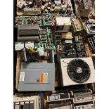 Skid Consisting of Allen-Bradley 1606-XL Power Supplies, Assorted Circuit Boards, Breaker Panel, Pow