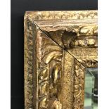 19th Century English School. A Carved Giltwood Frame, with inset mirror glass, 19.25" x 14" (