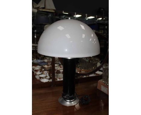 CUT GLASS CEILING PENDANT AND MODERN TABLE LAMP (2)