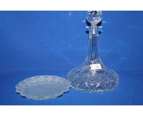 LOT OF CRYSTALincluding a ship's decanter