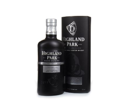 HIGHLAND PARK DARK ORIGINS Single Malt Scotch Whisky Matured in first fill sherry casks. 750ml, 46.8% volume, in tube.