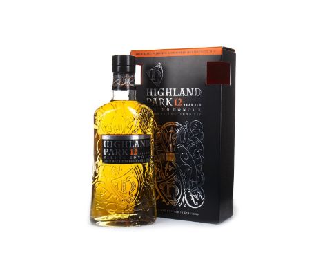 HIGHLAND PARK 12 YEARS OLD GLASS PACK Single Malt Scotch Whisky 700ml, 40% volume, in carton with two glasses.