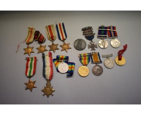 Medals:&nbsp;a collection of World War I and World War II campaign medals, to J A Haes; F O Waite; R Lemon; and others.&nbsp;