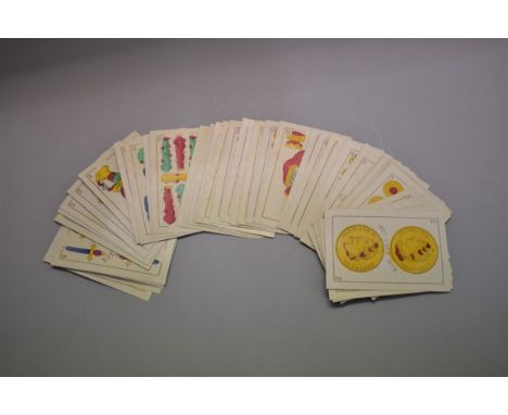 A part set of antique continental playing cards.&nbsp;(47) 