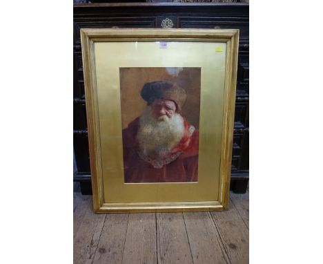 William John Wainwright,&nbsp;head and shoulders portrait of a gentleman wearing a chain of office, signed and dated 1902, wa