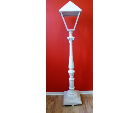 A 19th century cast iron street lamp, 240 x 42cm