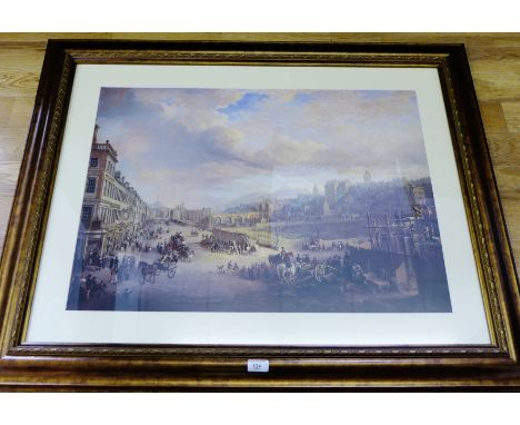 After Alexander Nasmyth Edinburgh Princes Street Framed print 110 x 85cm