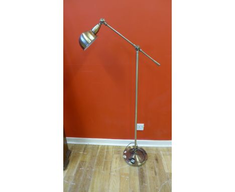 A contemporary angle poised standard lamp