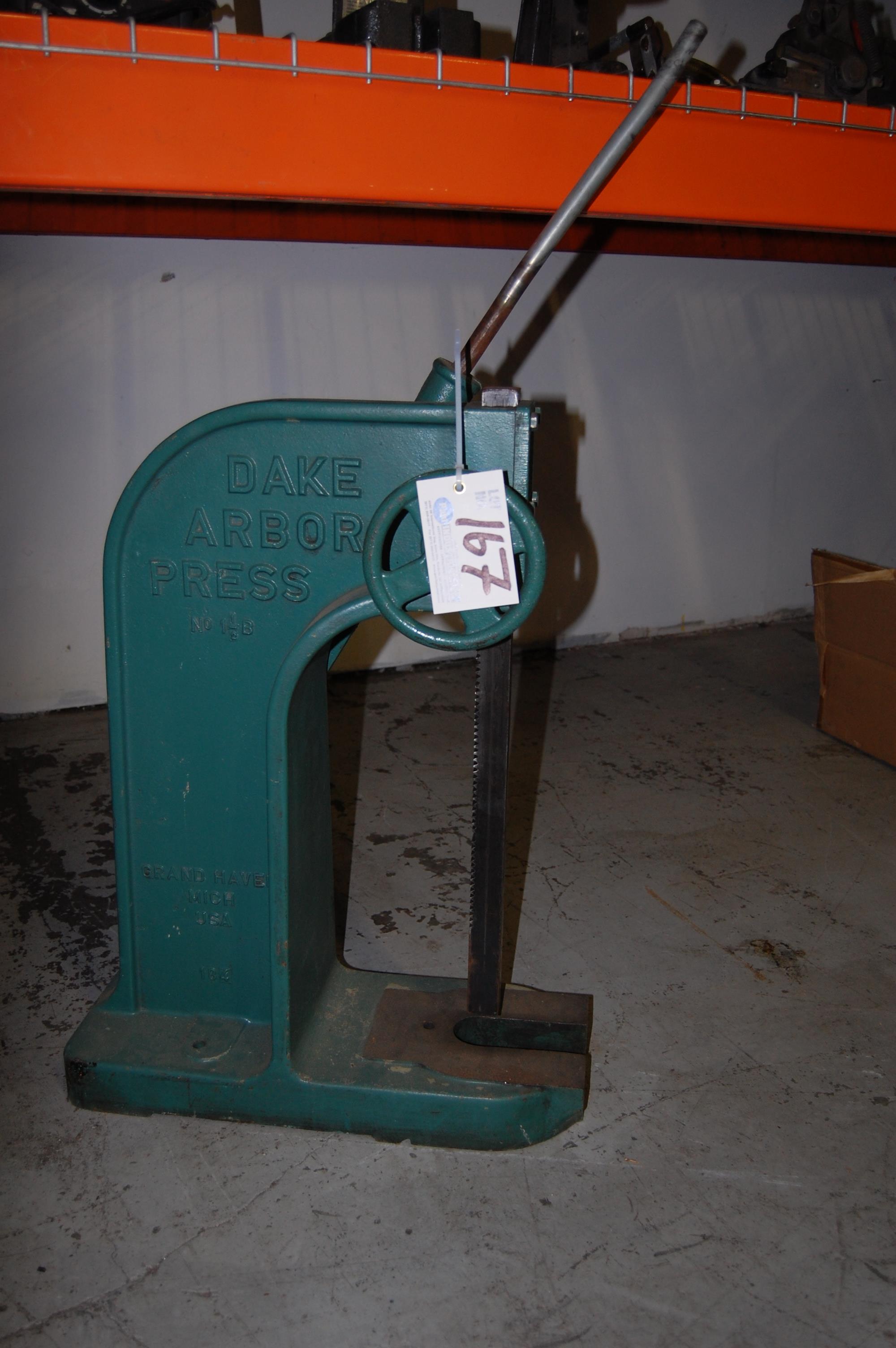 Dake No 1 1/2B Arbor Press