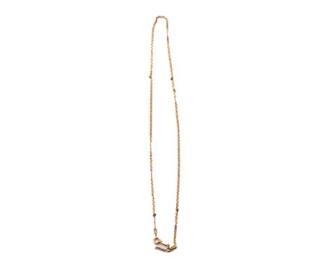 9ct gold chain, 4.8 grams, damaged.  