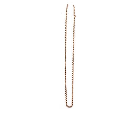 9ct gold antique necklace / chain, 5.3 grams, 45cm long.  