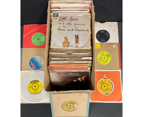 Vinyl Records – 45rpm Singles - Captain Beefheart &amp; His Magic Band – Moonchild – AMS 726; The Stills-Young Band – Long Ma