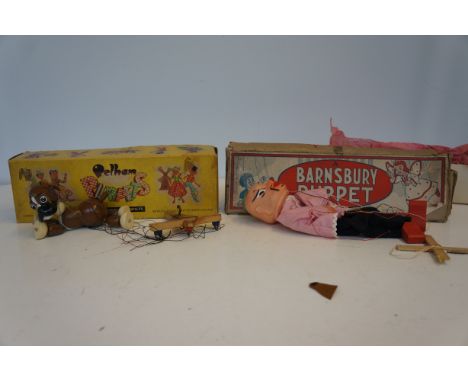 Peplum puppet Bengo together with a Barnsbury puppet Con-Fu-Shon