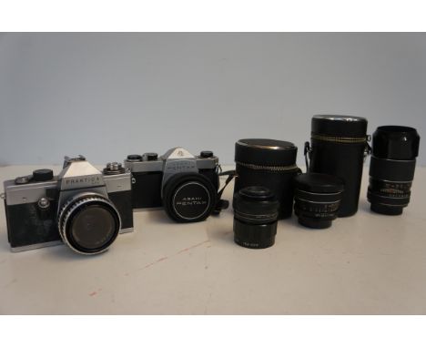 2x Vintage cameras &amp; lenses