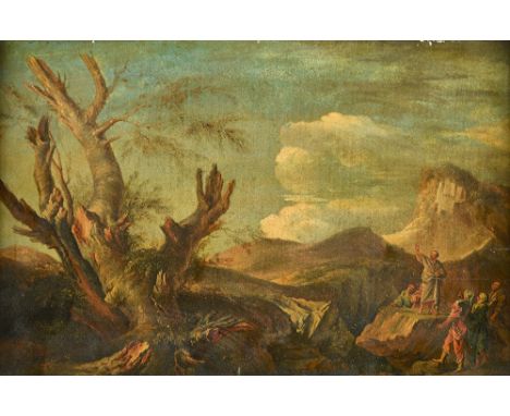 Attributed to Mary Gardiner (fl.1759-1783), Landscapes with figures, a pair, oil on panel, one bearing inscription and date 1