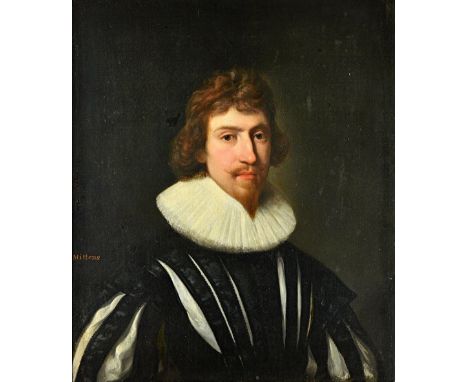 Follower of Cornelius Johnson, Portrait of a gentleman, traditionally identified as George Villiers, 1st Duke of Buckingham, 