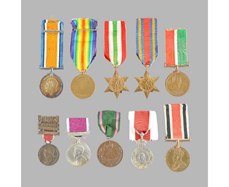 The Mercantile Marine 1914-18 War Medal to Frederick G. Merrifield, The 1914-18 British War Medal and The 1914-19 Victory Med