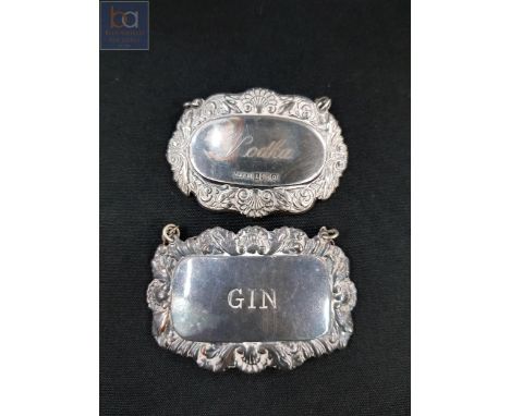 SILVER VODKA LABEL AND GIN LABEL
