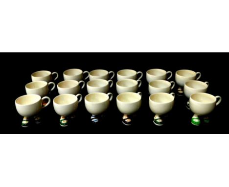 Eighteen Carltonware lustre pottery 'Walking' mugs.