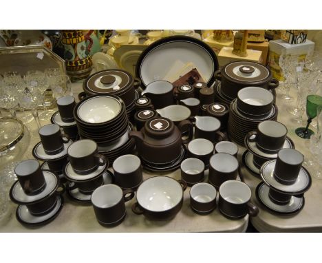 A Hornsea Contrast pattern part tea and dinner service
