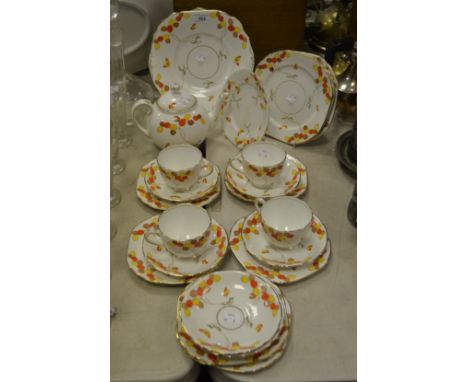 Teawares - a Diamond China part tea service Reg No 759539