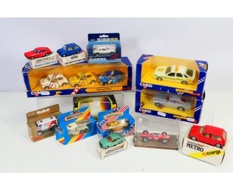 Matchbox - Corgi - Brumm - a collection of boxed diecast models to include Corgi Racing Minis Gift Set #C9, Corgi Promotional