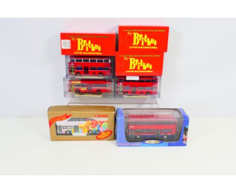 Britbus - Creative Master - Corgi - 5 x limited edition models including Scania Metropolitan MD Class in London Transport liv