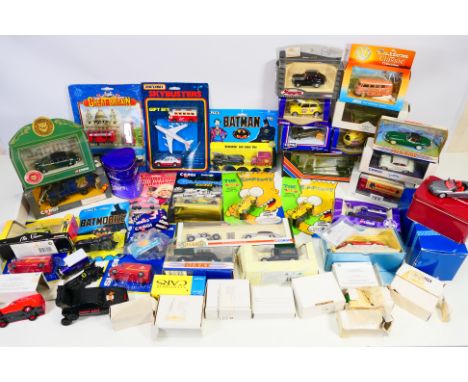 Corgi - Matchbox - Ertl - Simpsons - DC Comics - Hotwheels - Solido - a quantity of boxed diecast models to include Ertl Supe