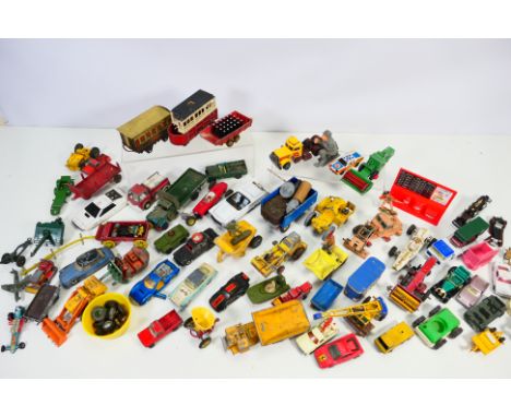 Corgi - Budgie - Dinky - Matchbox - A group of models including Ford Mustang # 8, Aston Martin DB4 # 309 and others. They are