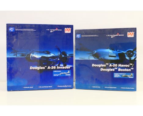 Hobby Master - Two boxed 1:72 scale diecast military aircraft models from Hobby master. Lot consists of Hobby Master HA3205 D