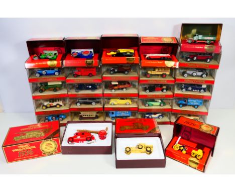 Matchbox - Yesteryear - A collection of vehicles including Rolls Royce Armoured Car # YS-38, Bugatti T35 # Y-11, Auburn Speed