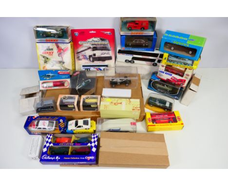 NZG - Pilen - Budgie - Solido - A group of boxed models including Austin 1800 # VA08903, National Express Rapide Coach, Rolls