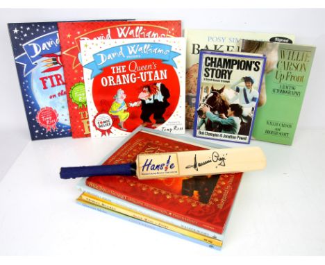 Collection of signed books including David Walliams - hardback - first edition The First Hippo to the Moon signed, two other 