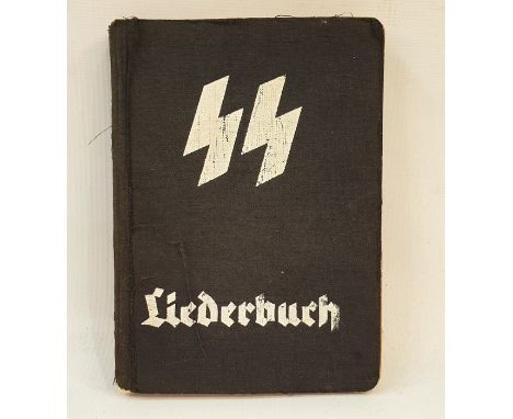 SS Songbook "SS = Liederbuch" published Munchen, Munich, with music, words, illustrations, a pen inscription inside front cov