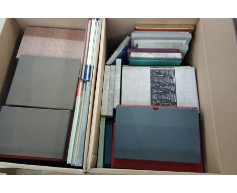 Quantity of folio society books, 1945, 1960's and 1970's, some with paper djs, some slip cases 