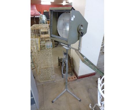 An industrial floor light