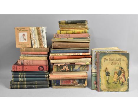 A Collection of Various Vintage Published Story Books to comprise Beatrix Potter, Rudyard Kipling, Nursery Tales, Thrilling A