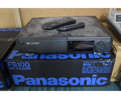 A Panasonic NV-FS100HQ Hifi Stereo Video Cassette Recorder