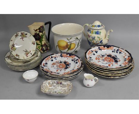 A Collection of Various Ceramics to Comprise Spode Planter, Imari Plates Etc (Condition Issues) 