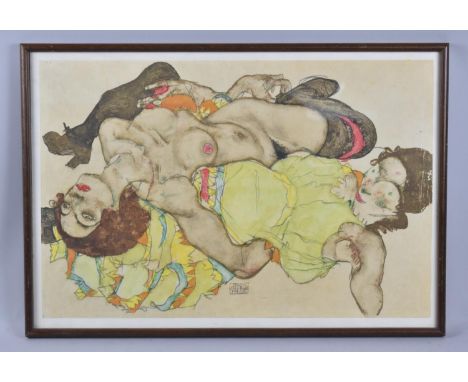 A Framed Egon Scheila Print, Dated 1915, 47x31cm 