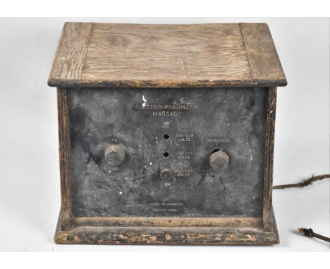 A Vintage Electro Pneumatic Massage Machine, In Need of Restoration, 31cm wide 