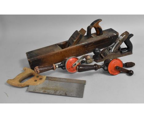 A Collection of Various Vintage Tools to comprise Planes Etc 